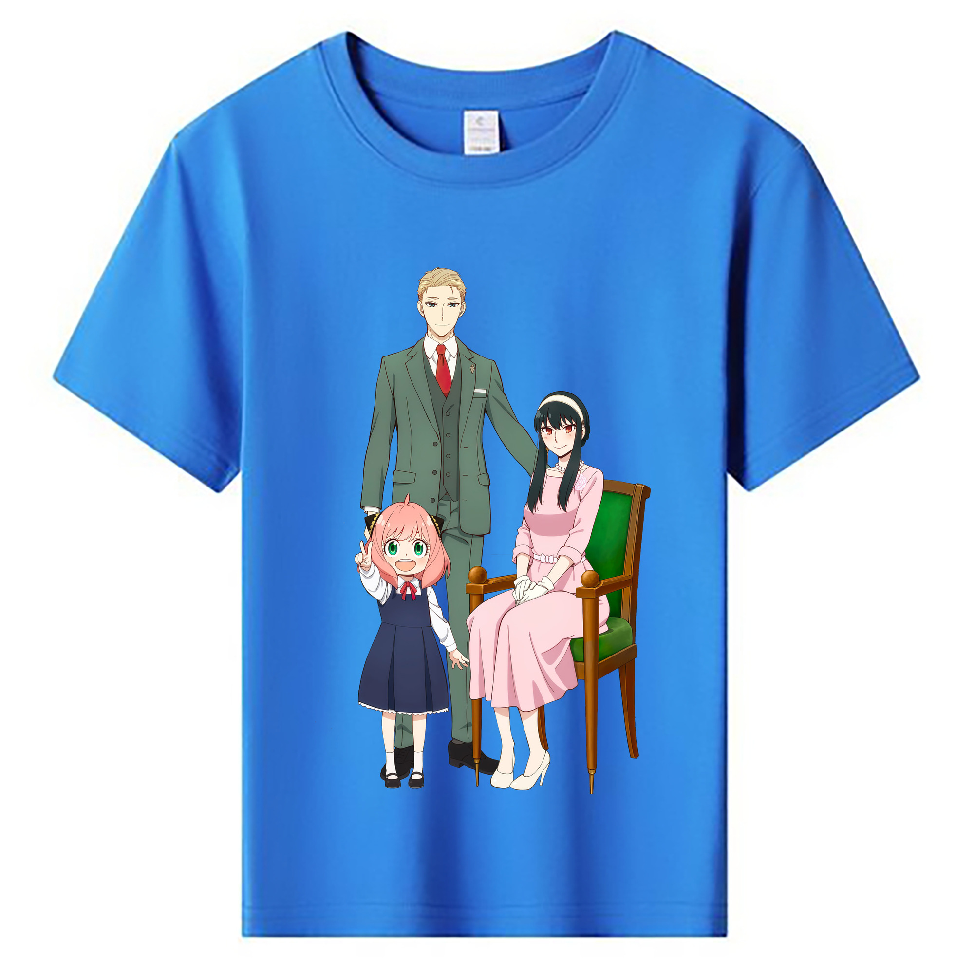 （画像用） SPY×FAMILY间谍家家酒 綿100％キッズTシャツ（フロントプリント）